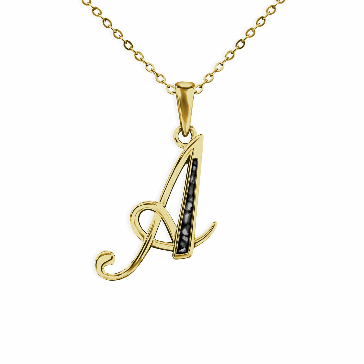 Load image into Gallery viewer, EverWith Alphabet Memorial Ashes Pendant - Letter A