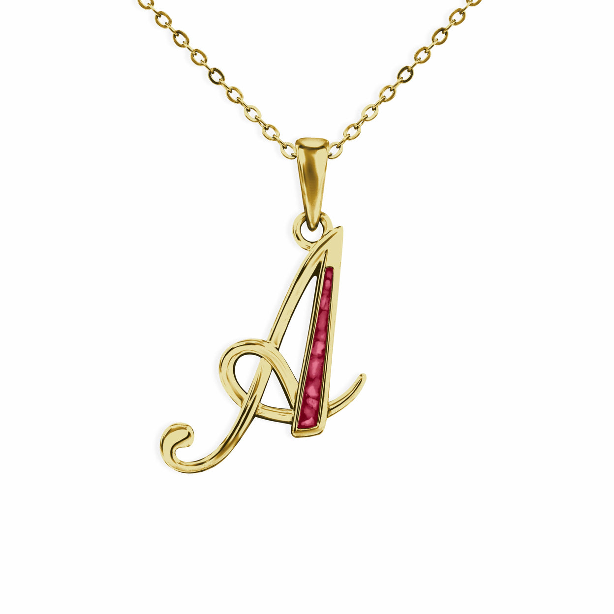 Load image into Gallery viewer, EverWith Alphabet Memorial Ashes Pendant - Letter A