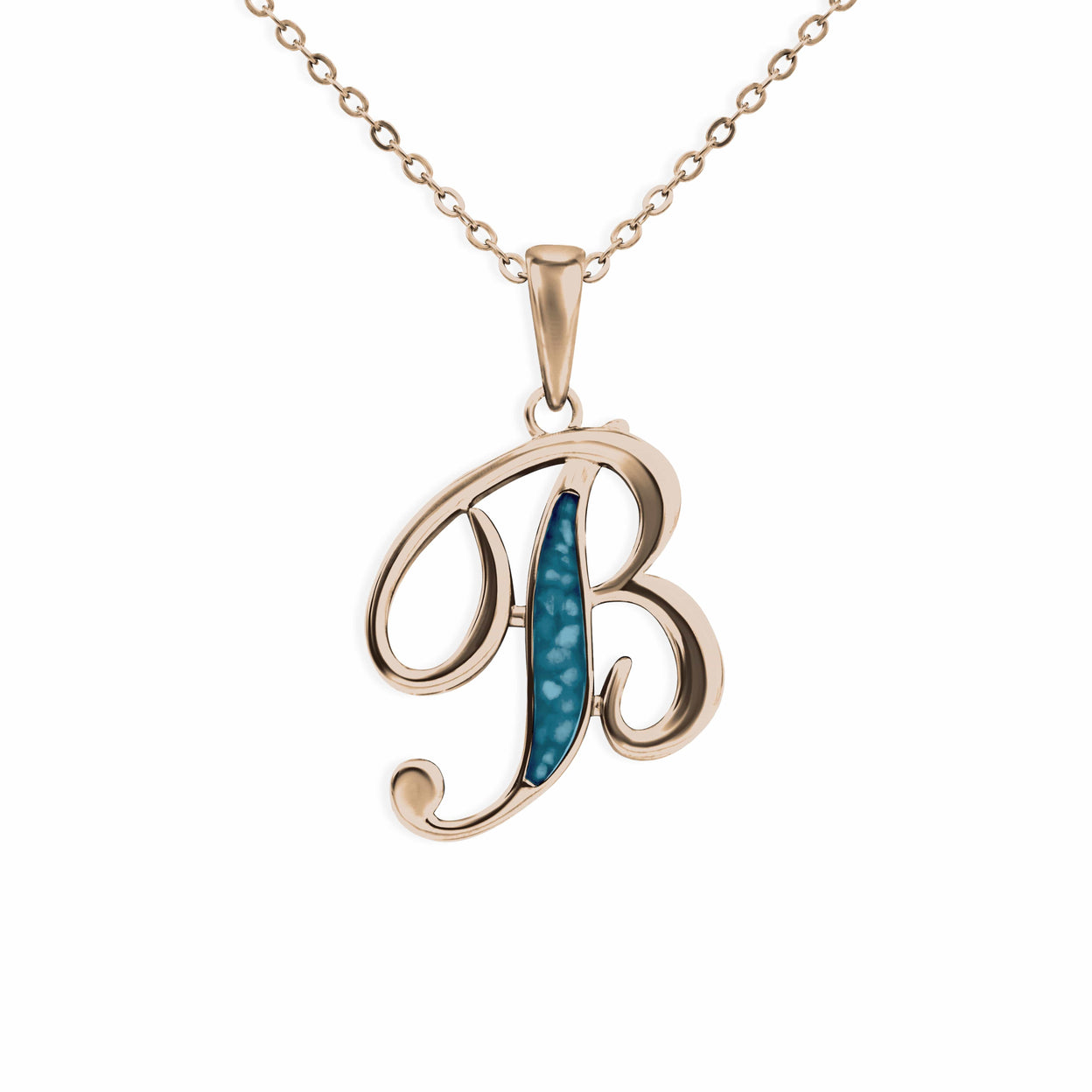 Load image into Gallery viewer, EverWith Alphabet Memorial Ashes Pendant - Letter B