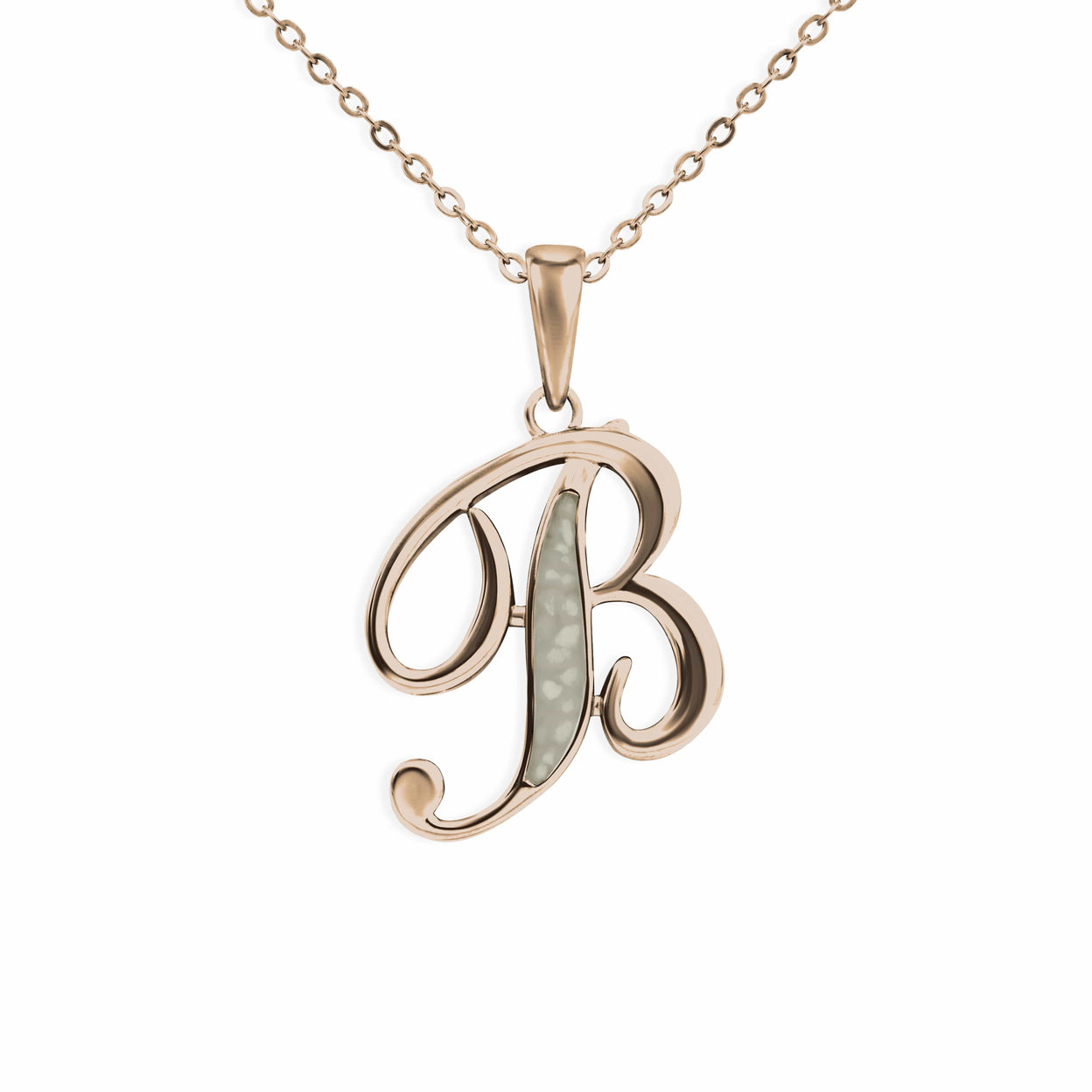 Load image into Gallery viewer, EverWith Alphabet Memorial Ashes Pendant - Letter B