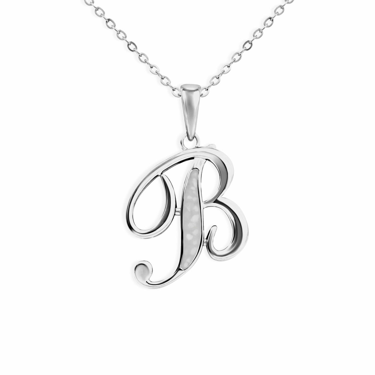 Load image into Gallery viewer, EverWith Alphabet Memorial Ashes Pendant - Letter B