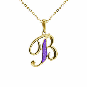 EverWith Alphabet Memorial Ashes Pendant - Letter B