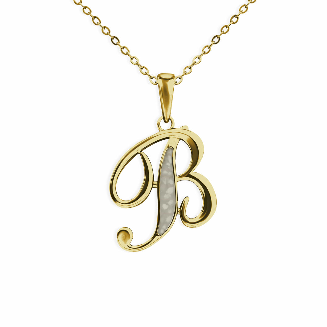 EverWith Alphabet Memorial Ashes Pendant - Letter B