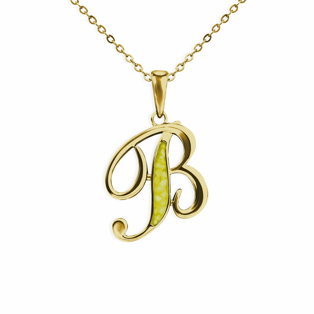 EverWith Alphabet Memorial Ashes Pendant - Letter B