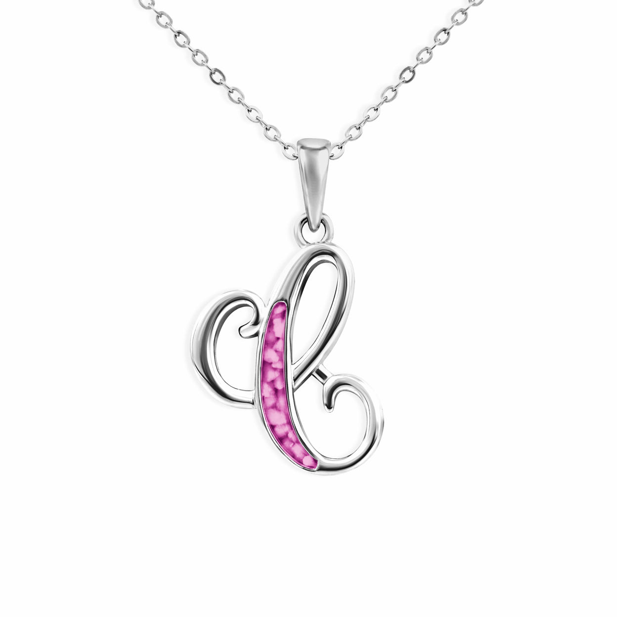 Load image into Gallery viewer, EverWith Alphabet Memorial Ashes Pendant - Letter C