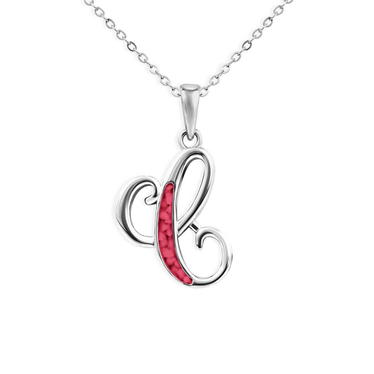 Load image into Gallery viewer, EverWith Alphabet Memorial Ashes Pendant - Letter C