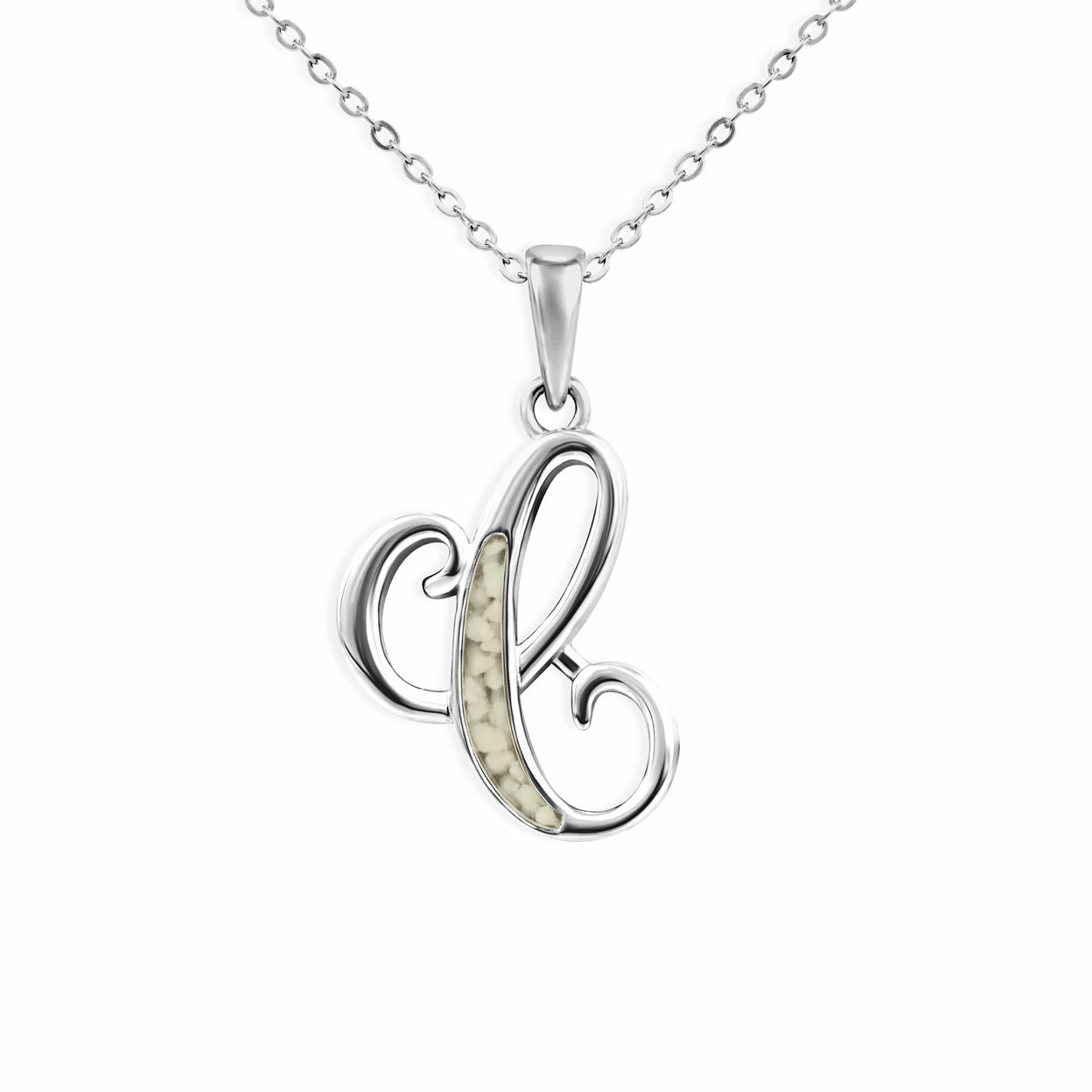 Load image into Gallery viewer, EverWith Alphabet Memorial Ashes Pendant - Letter C