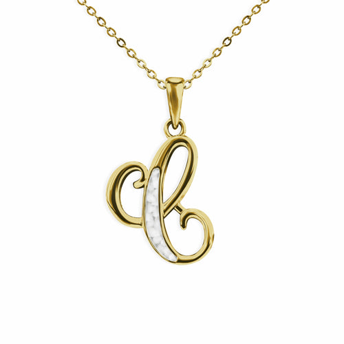 EverWith Alphabet Memorial Ashes Pendant - Letter C