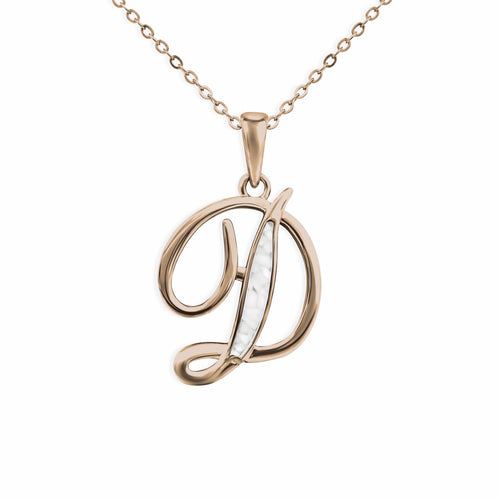 EverWith Alphabet Memorial Ashes Pendant - Letter D