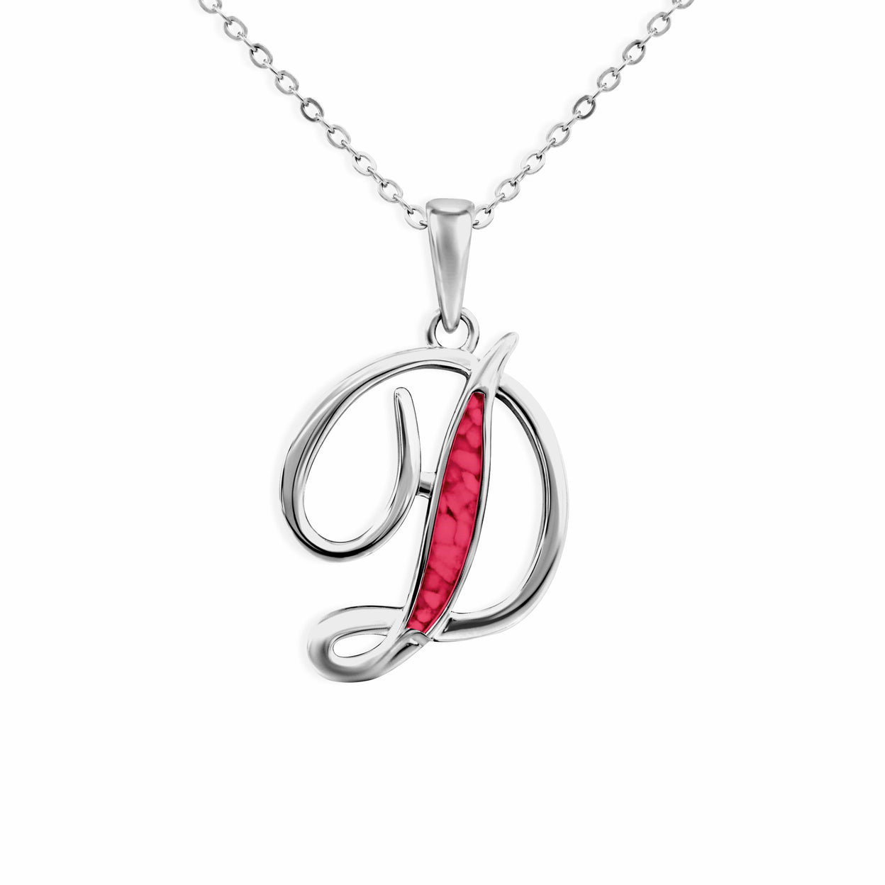 Load image into Gallery viewer, EverWith Alphabet Memorial Ashes Pendant - Letter D