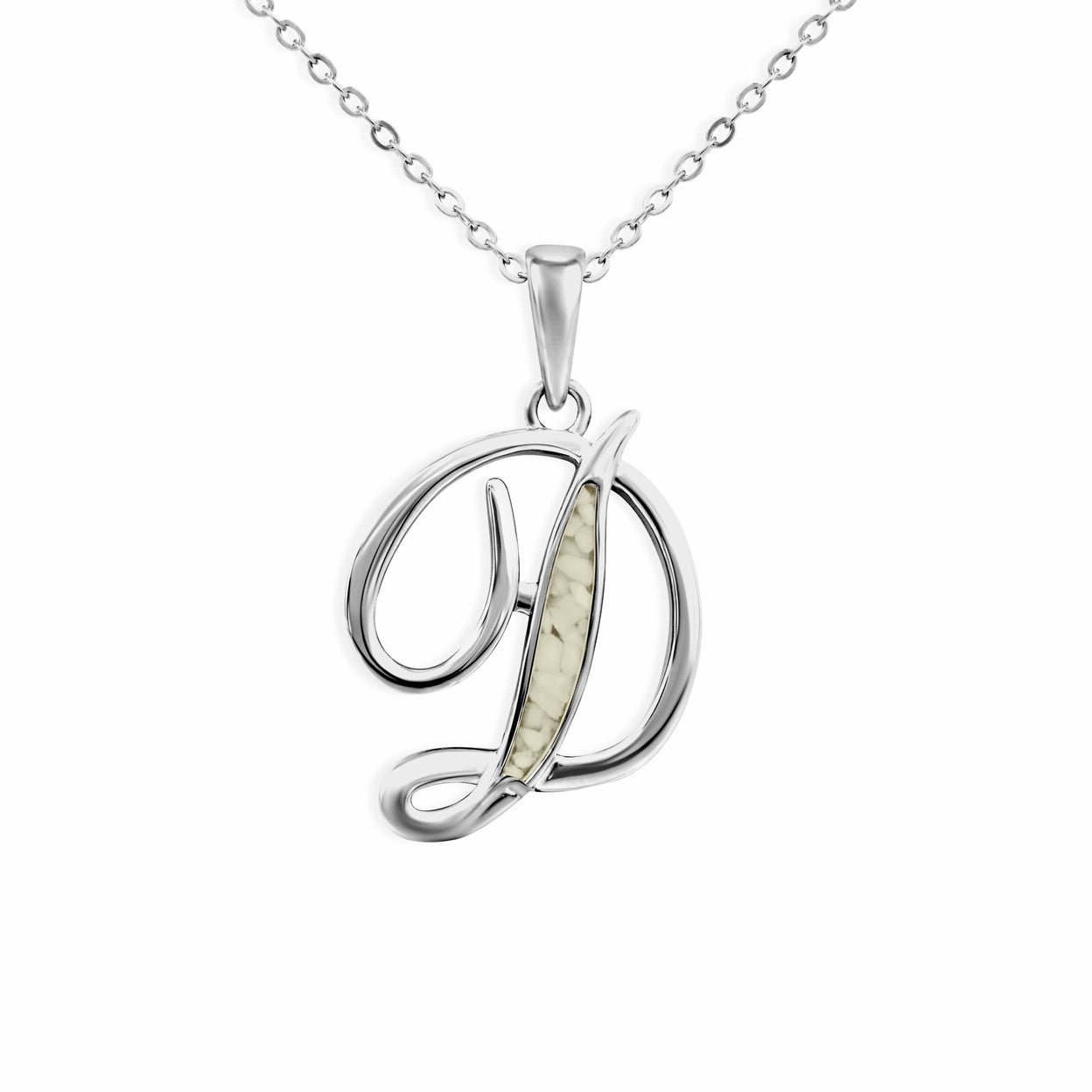 Load image into Gallery viewer, EverWith Alphabet Memorial Ashes Pendant - Letter D