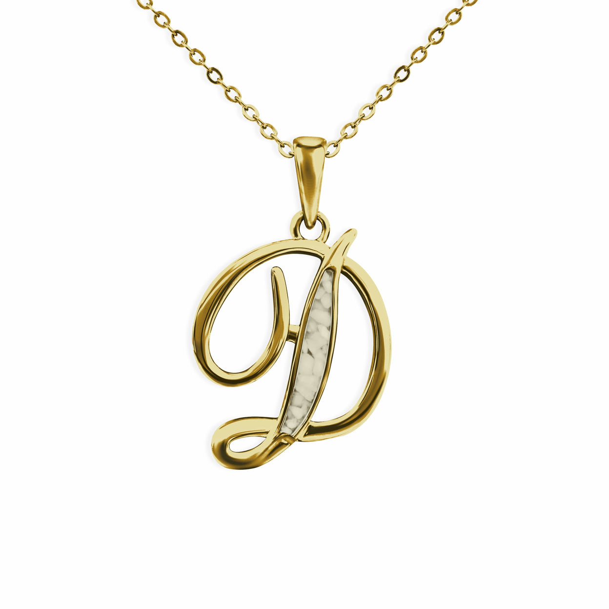 Load image into Gallery viewer, EverWith Alphabet Memorial Ashes Pendant - Letter D