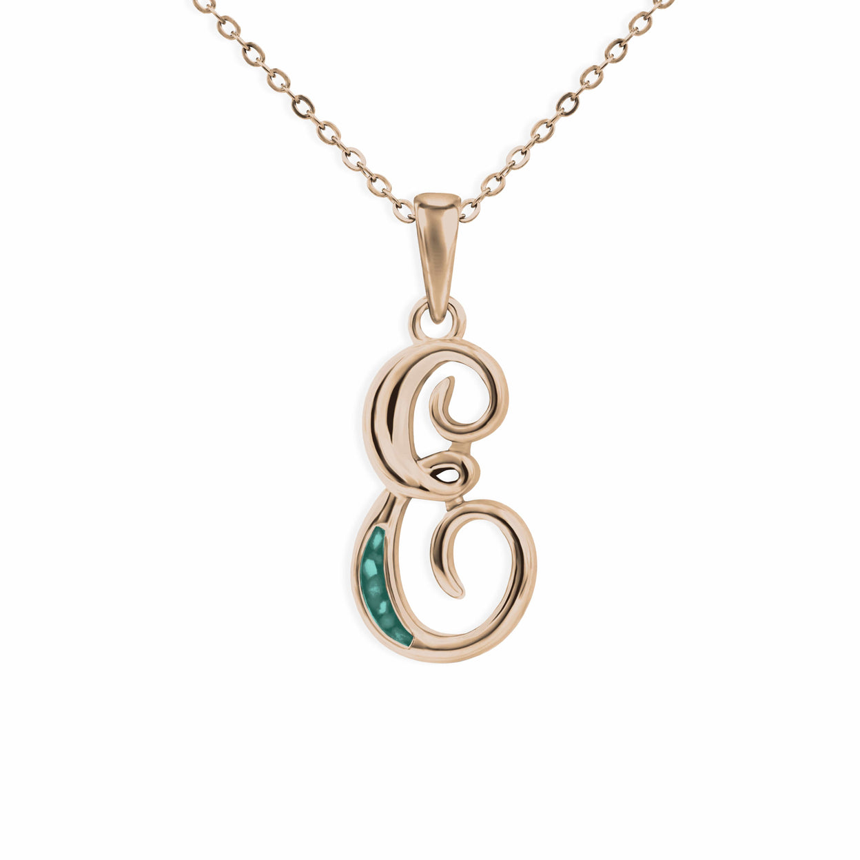 Load image into Gallery viewer, EverWith Alphabet Memorial Ashes Pendant - Letter E