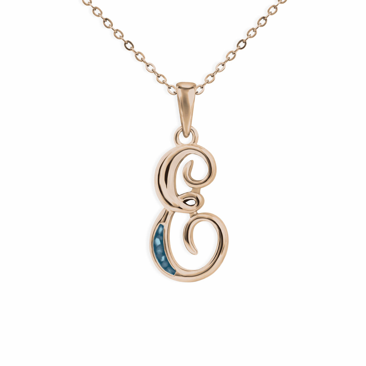 Load image into Gallery viewer, EverWith Alphabet Memorial Ashes Pendant - Letter E