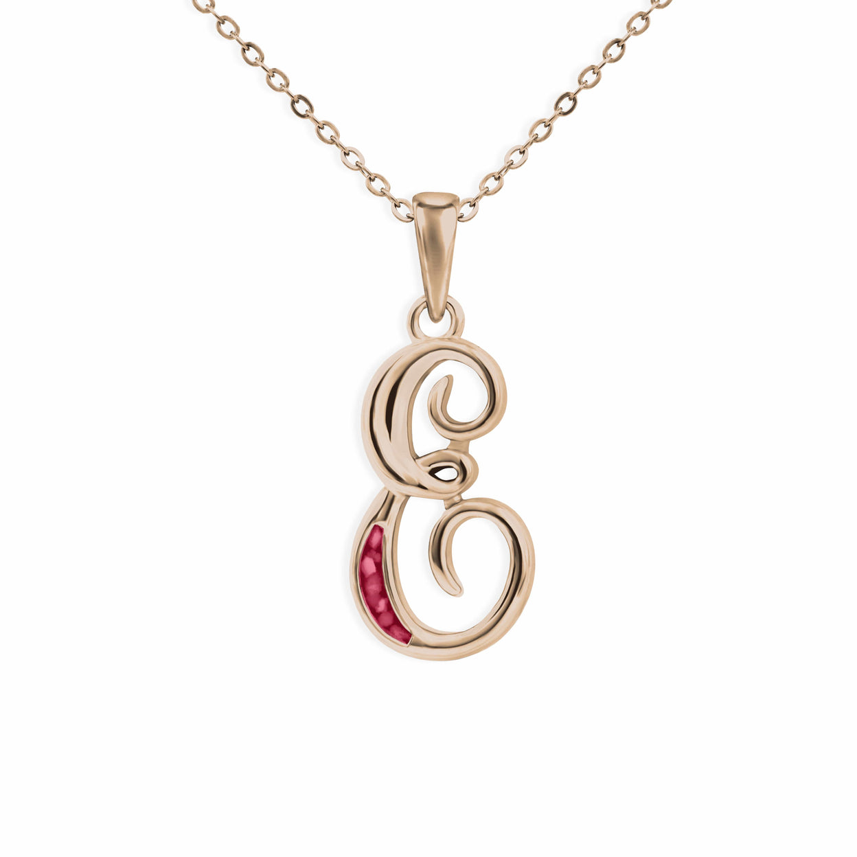 Load image into Gallery viewer, EverWith Alphabet Memorial Ashes Pendant - Letter E