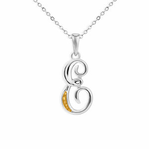 EverWith Alphabet Memorial Ashes Pendant - Letter E