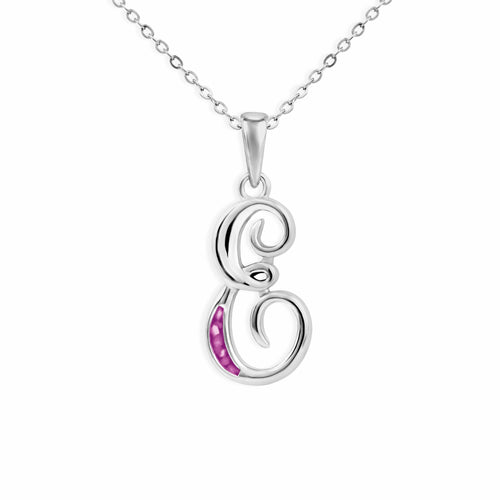 EverWith Alphabet Memorial Ashes Pendant - Letter E