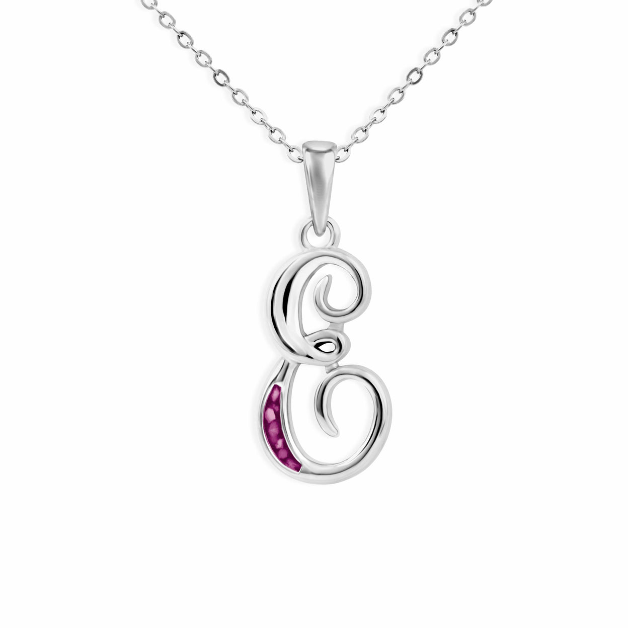 Load image into Gallery viewer, EverWith Alphabet Memorial Ashes Pendant - Letter E