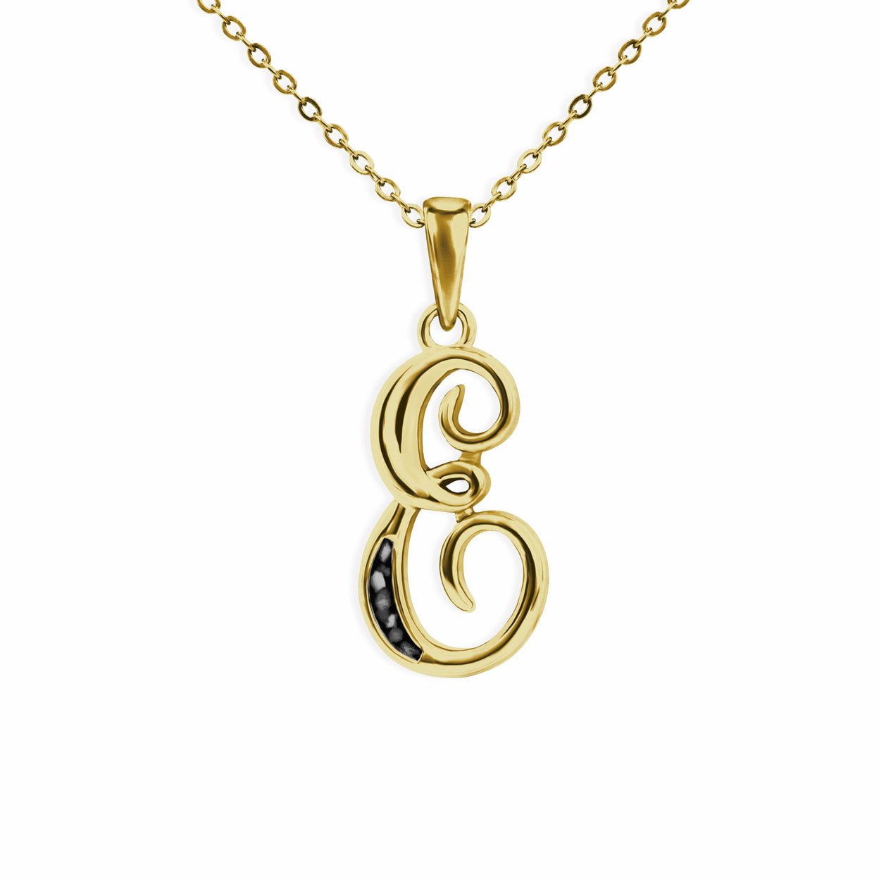 Load image into Gallery viewer, EverWith Alphabet Memorial Ashes Pendant - Letter E