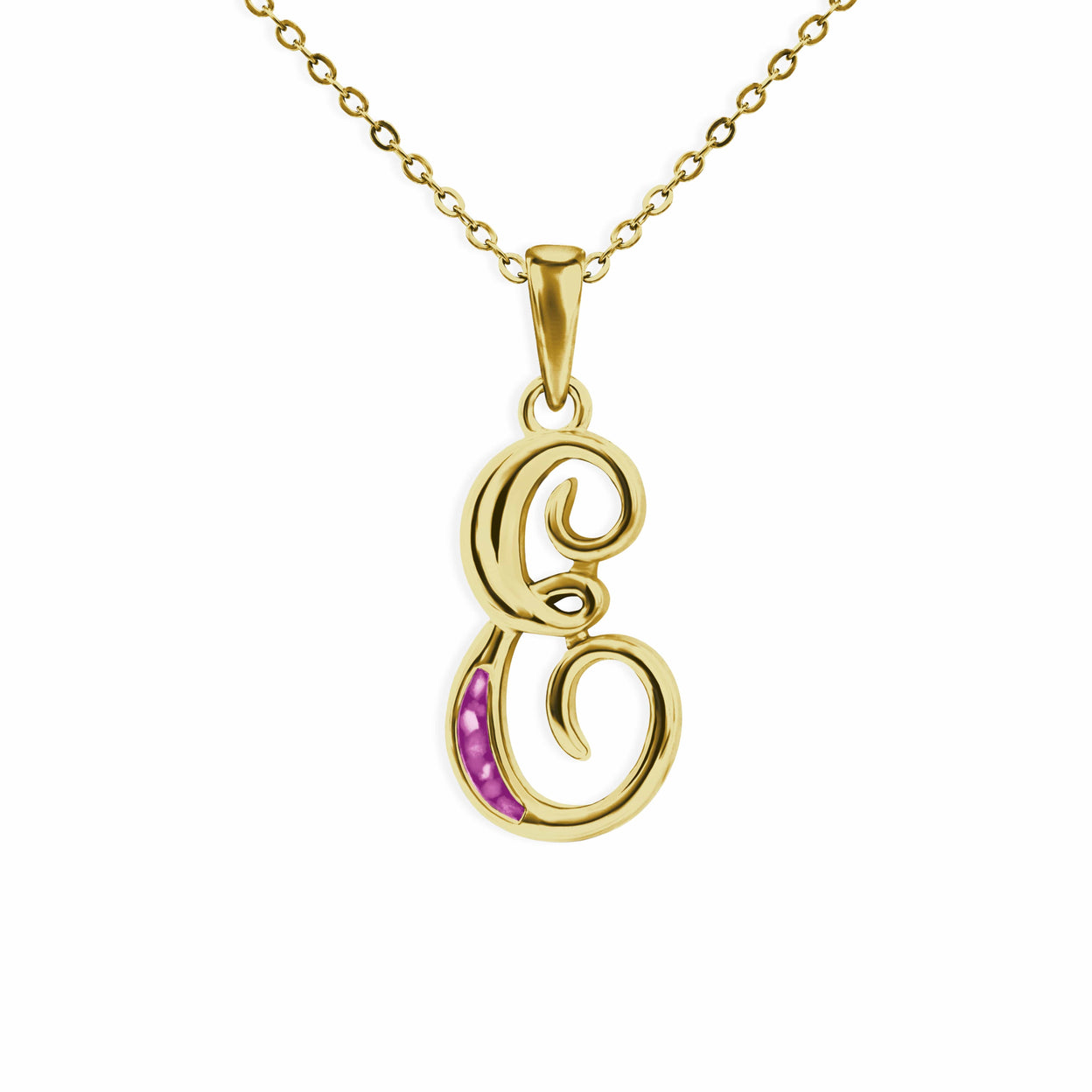 Load image into Gallery viewer, EverWith Alphabet Memorial Ashes Pendant - Letter E