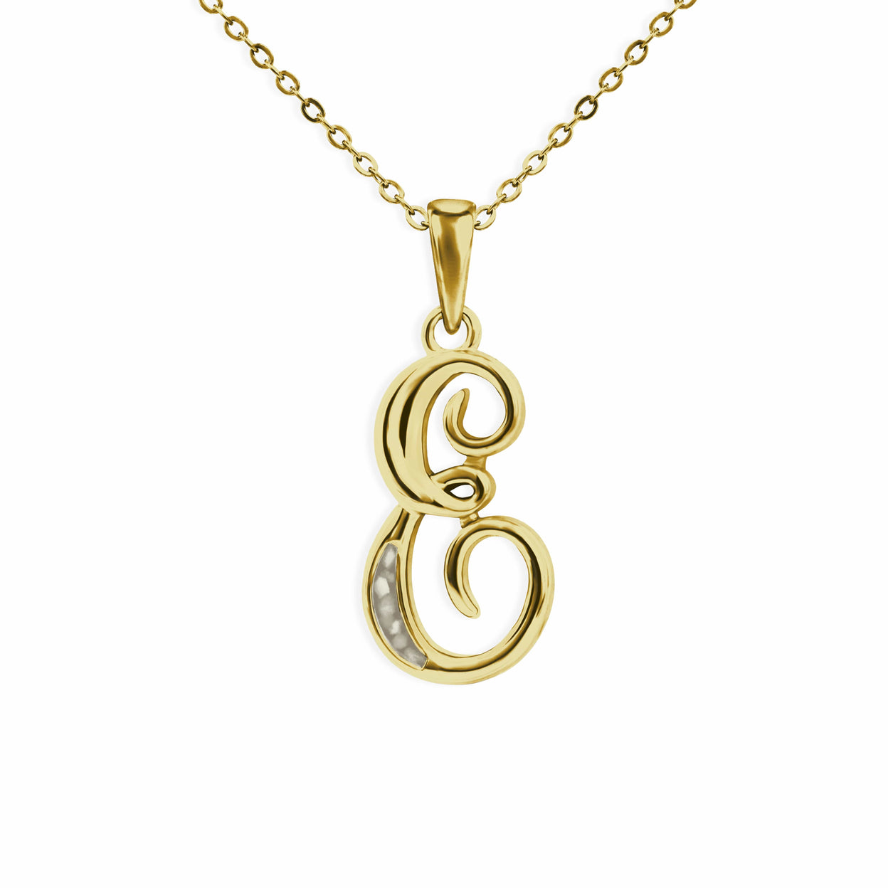 Load image into Gallery viewer, EverWith Alphabet Memorial Ashes Pendant - Letter E