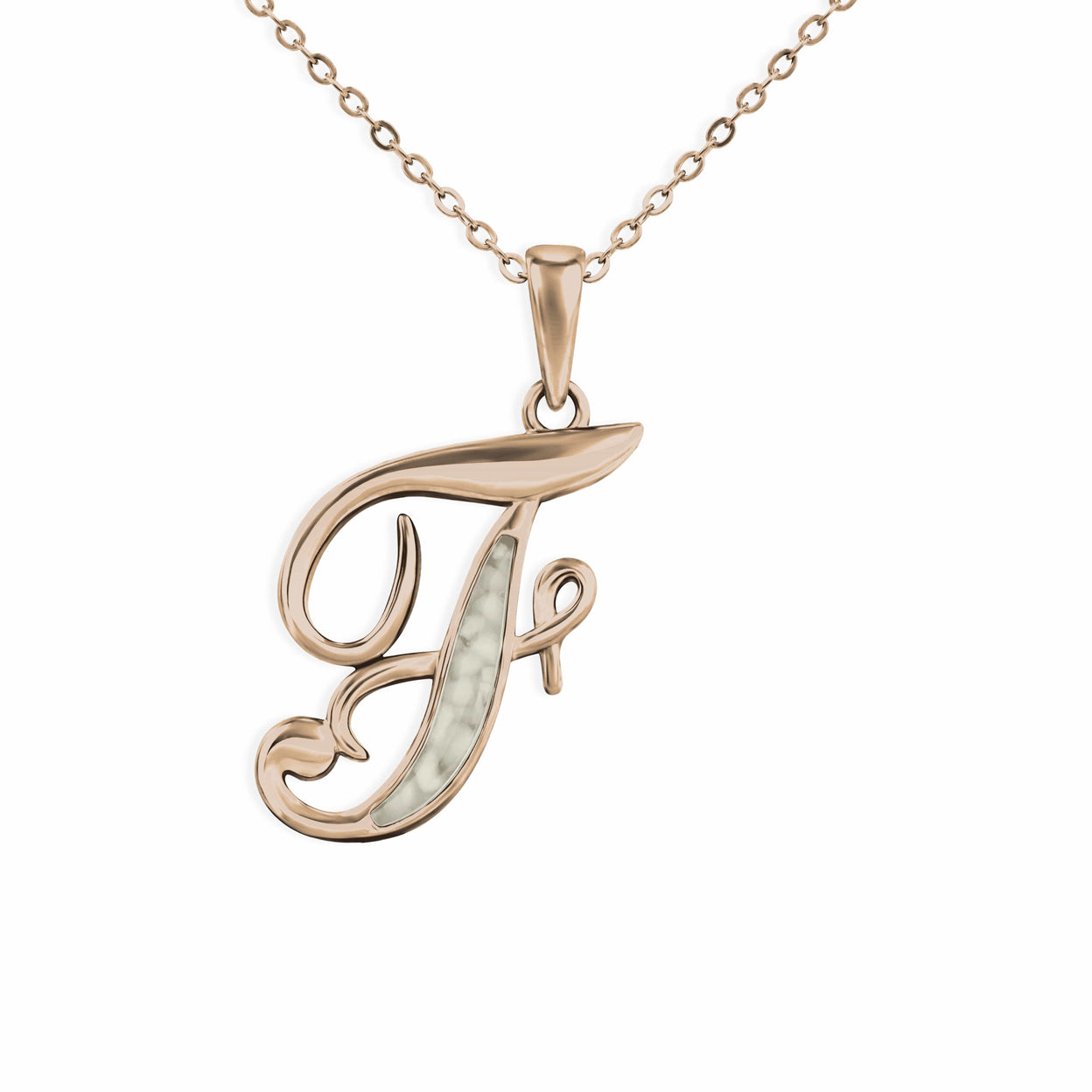 Load image into Gallery viewer, EverWith Alphabet Memorial Ashes Pendant - Letter F