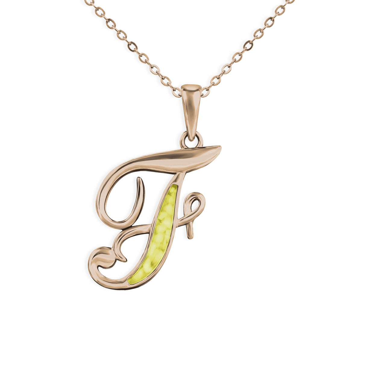 Load image into Gallery viewer, EverWith Alphabet Memorial Ashes Pendant - Letter F