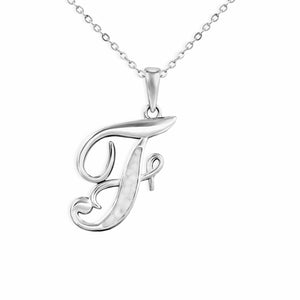 EverWith Alphabet Memorial Ashes Pendant - Letter F