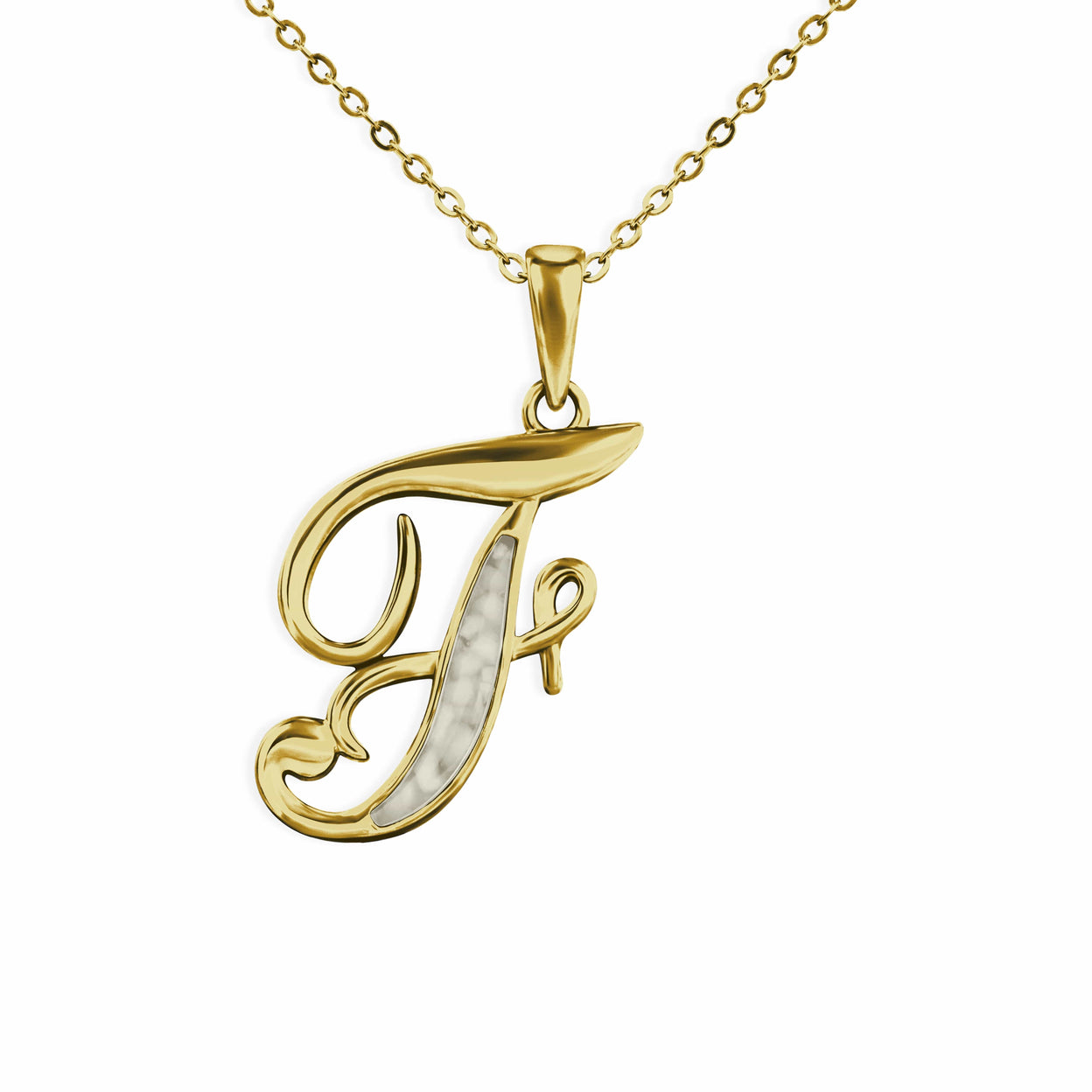 Load image into Gallery viewer, EverWith Alphabet Memorial Ashes Pendant - Letter F