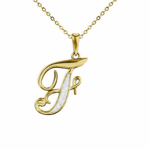 EverWith Alphabet Memorial Ashes Pendant - Letter F