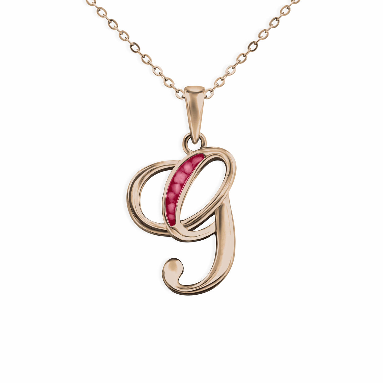 Load image into Gallery viewer, EverWith Alphabet Memorial Ashes Pendant - Letter G