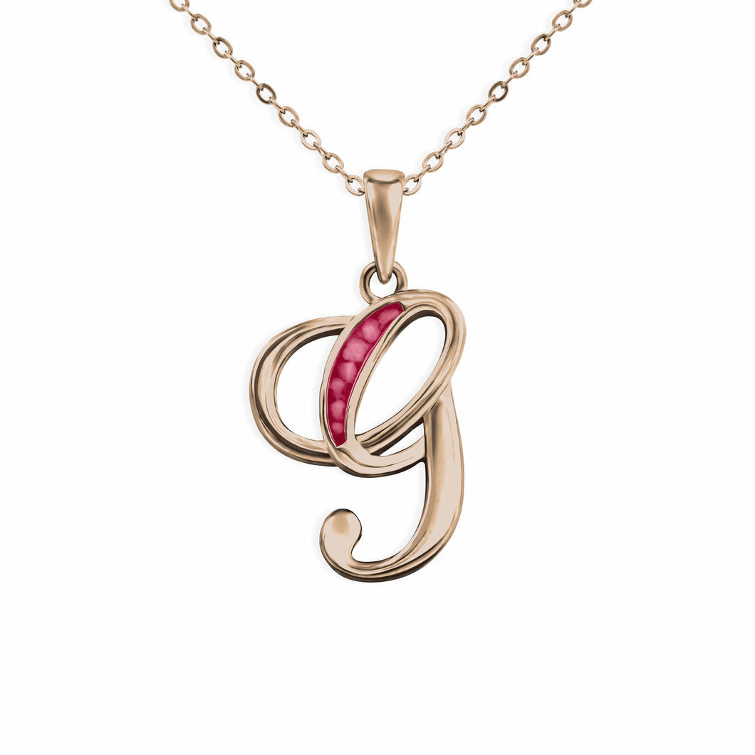 EverWith Alphabet Memorial Ashes Pendant - Letter G