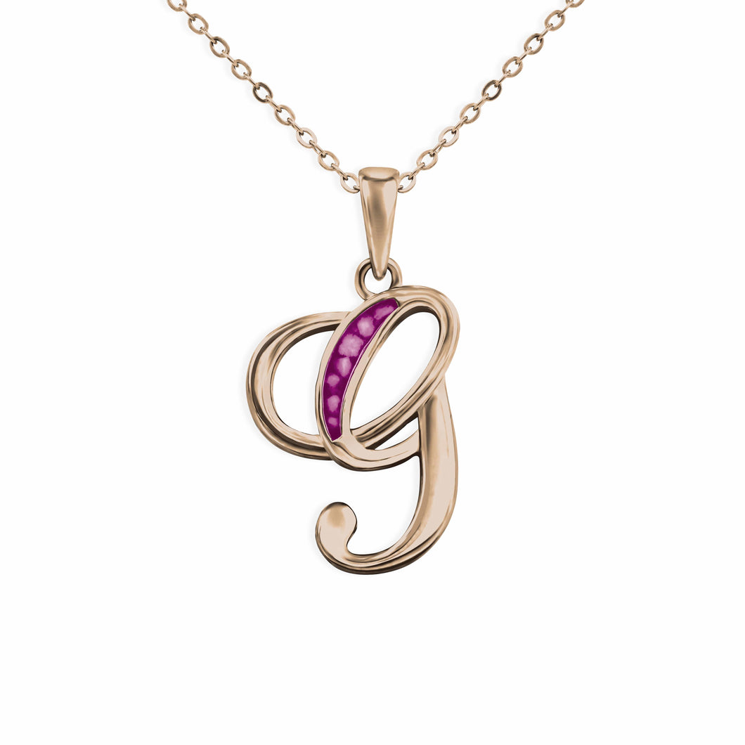 EverWith Alphabet Memorial Ashes Pendant - Letter G