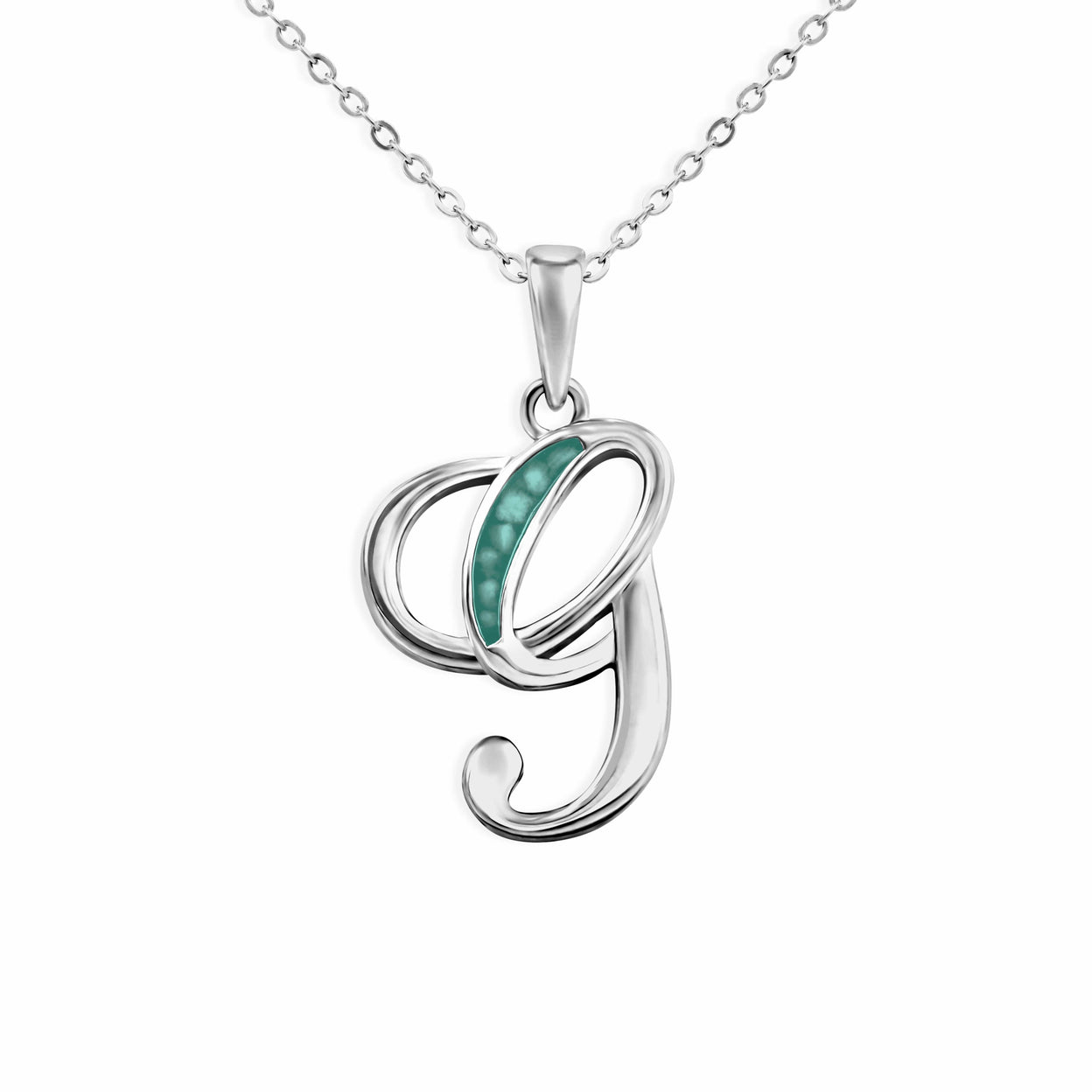 Load image into Gallery viewer, EverWith Alphabet Memorial Ashes Pendant - Letter G