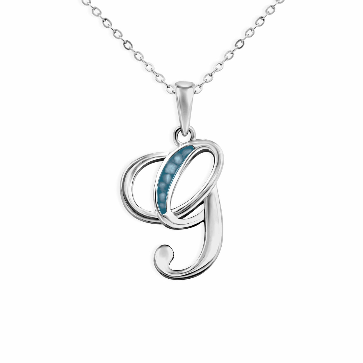 Load image into Gallery viewer, EverWith Alphabet Memorial Ashes Pendant - Letter G