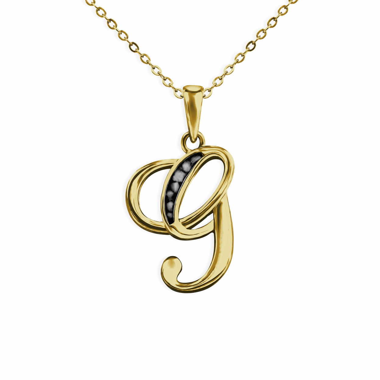 Load image into Gallery viewer, EverWith Alphabet Memorial Ashes Pendant - Letter G