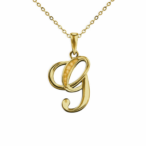 EverWith Alphabet Memorial Ashes Pendant - Letter G