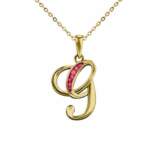 EverWith Alphabet Memorial Ashes Pendant - Letter G