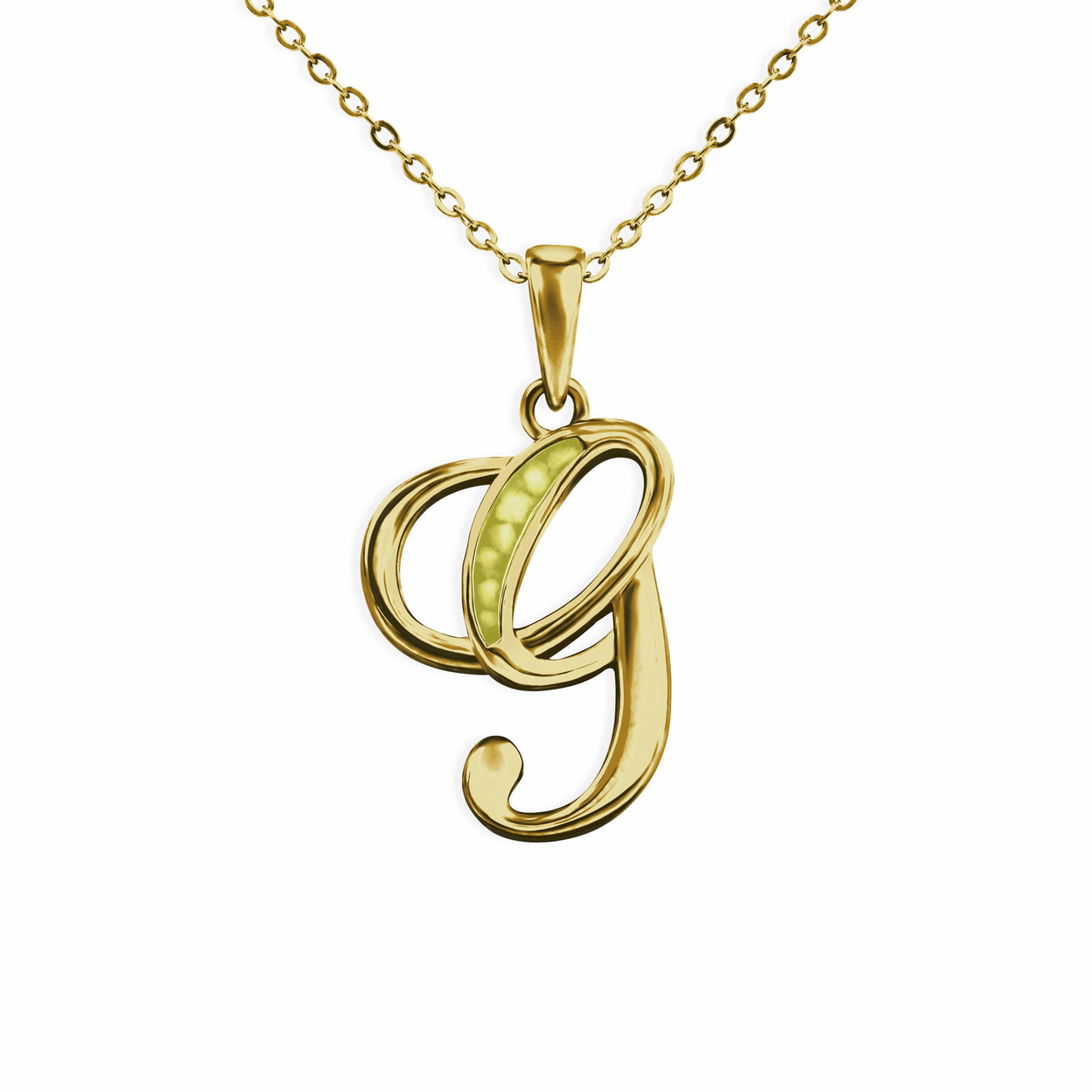 Load image into Gallery viewer, EverWith Alphabet Memorial Ashes Pendant - Letter G