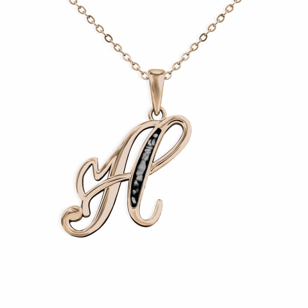 EverWith Alphabet Memorial Ashes Pendant - Letter H