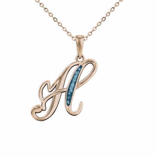 EverWith Alphabet Memorial Ashes Pendant - Letter H