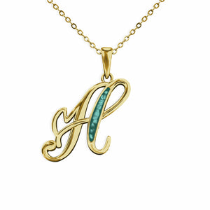 EverWith Alphabet Memorial Ashes Pendant - Letter H