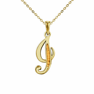 EverWith Alphabet Memorial Ashes Pendant - Letter I