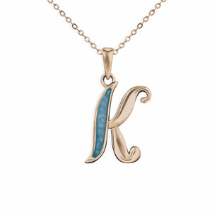 EverWith Alphabet Memorial Ashes Pendant - Letter K