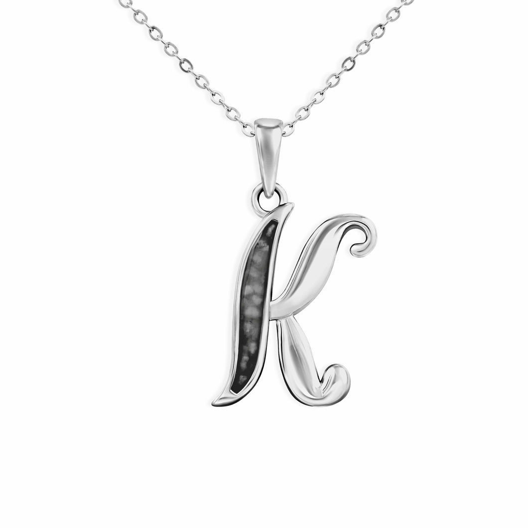 EverWith Alphabet Memorial Ashes Pendant - Letter K