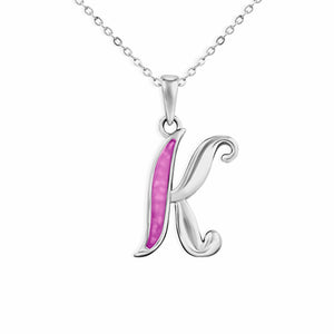 EverWith Alphabet Memorial Ashes Pendant - Letter K