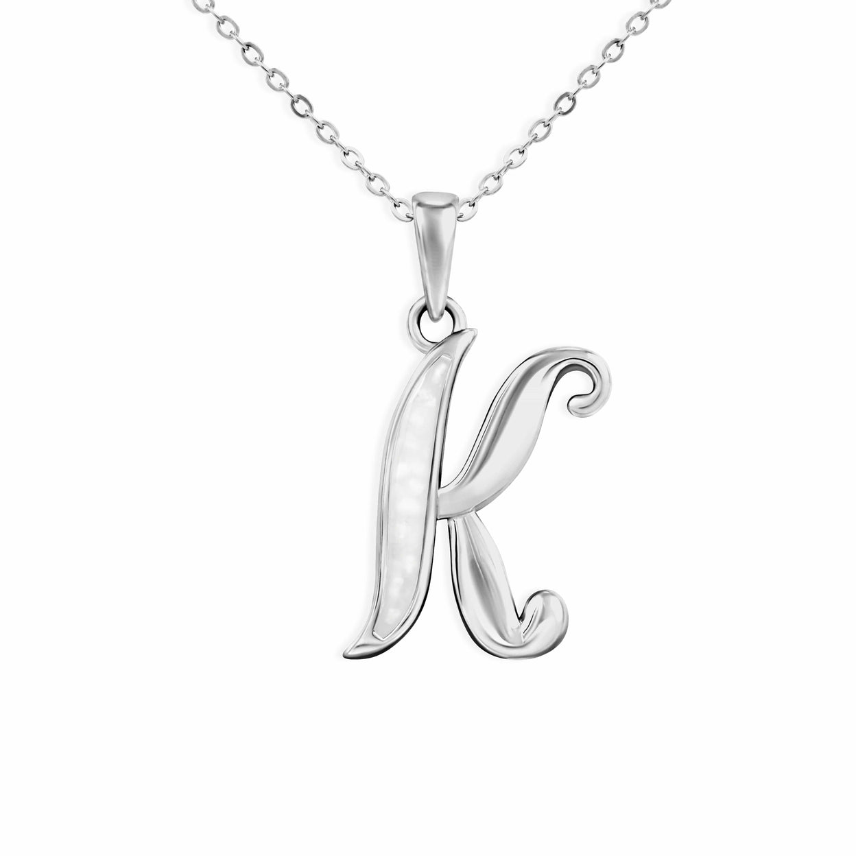 Load image into Gallery viewer, EverWith Alphabet Memorial Ashes Pendant - Letter K