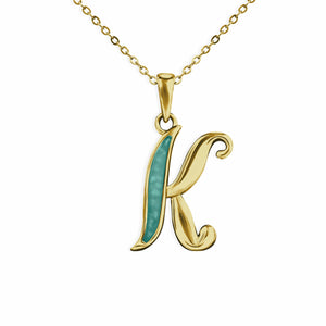 EverWith Alphabet Memorial Ashes Pendant - Letter K