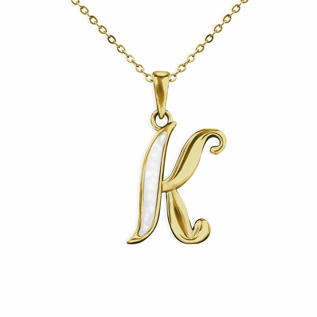 EverWith Alphabet Memorial Ashes Pendant - Letter K