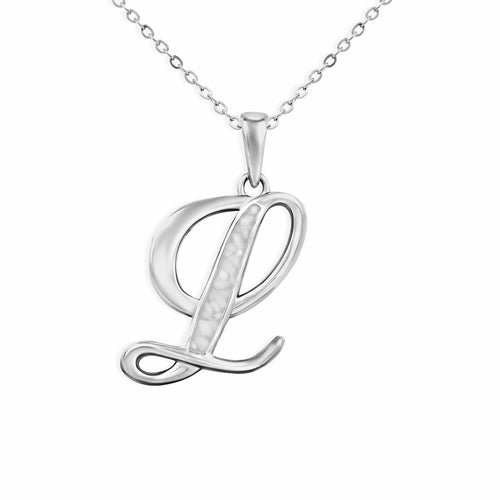 EverWith Alphabet Memorial Ashes Pendant - Letter L